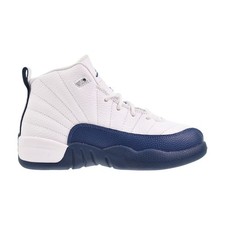Jordan 12 Retro PS Little Kids' Shoes White/French Blue 151186-114