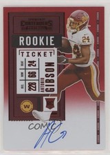 2020 Panini Contenders RPS Variation FOTL Red Zone Antonio Gibson #127 Auto 0s9t