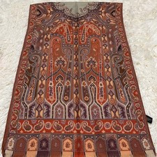 Etro Scarf Stole Paisley in multicolor silk blend 43 x 136cm