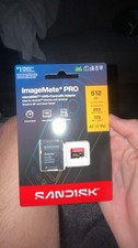 SanDisk ImageMate PRO 512GB microSDXC UHS-I U3 High Speed Card w/ Adapter