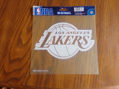 8" X 8" Los Angeles Lakers NBA Licensed Sports Logo White Window Decal NWT $15 - Image 1 of 4