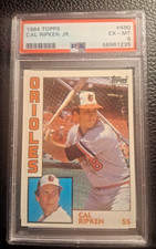1984 Topps Cal Ripken, Jr Card #490  PSA 6  EX-NM