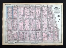 1925 Bromley Manhattan NY City Map Soho Nolita Broadway Spring Broome Bowery NYC