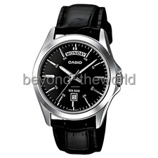 Casio Analog Leather Band Black Men Watch MTP-1370L-1A Men's Watch Original