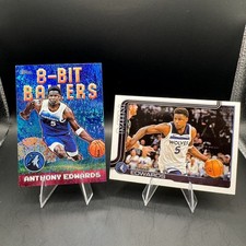 2025-26 Topps Basketball Anthony Edwards 8-Bit Ballers #8B-18 HOLO FOIL + BASE