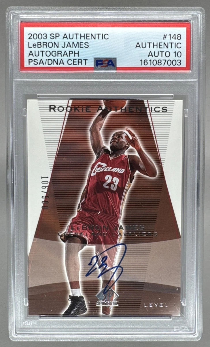 LeBron James 10 Graded Basketball Autographed Sports Trading Cards