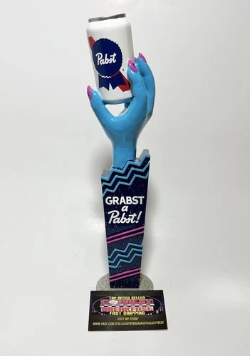Pabst Blue Ribbon PBR “Grabst A Pabst” Kate Hush Monster Hand Beer Tap Handle
