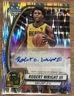 2024-25 Bowman University Chrome Robert Wright III Stealth Refractor Auto SP 1st