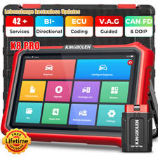 KINGBOLEN K8 Pro OBD2 Scanner Bluetooth Bidirectional Scan Tool Lifetime FREE US