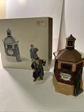 2 PIECE DEPARTMENT 56 HERITAGE VILLAGE "Brixton Road Watchman" #58390 ORIG BOX