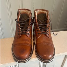 Franco Fortini Blake 561053 Men's Leather Casual Boots, Round Toe Size 9.5