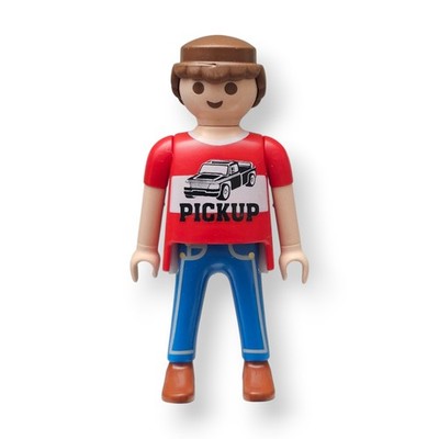 Playmobil Figur Pickup Mann Shirt Jeanshose Cowboyboots Freizeit Auto Stadt
