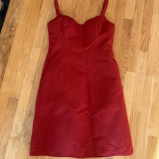 Michael Kors Red Strappy Cup Cotton Dress Sz. 8