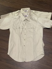Vintage BIG MAC Work Shirt 16 - 16.5 Mens Jc Penny Khaki USA MADE LOT OF 2 NOS