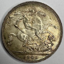 1902 King Edward VII Silver Crown