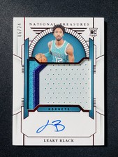 2023-24 Panini National Treasures Patch Auto RPA Leaky Black Red 6/24 RC XV44