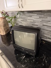 Vtg 2008 Magnavox Portable CRT TV W/ Built-in DVD Player CD130MW9 Retro  Remote