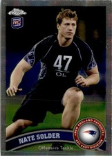 Nate Solder 2011 Topps Chrome RC #215 New England Patriots