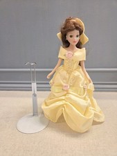 Disney Princess Belle Beauty And The Beast Porcelain Doll Brass Key Keepsake Toy