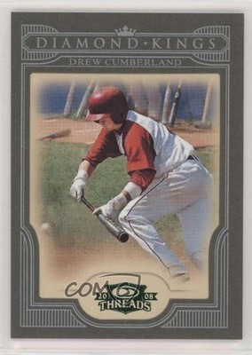 2008 Donruss Threads Diamond Kings Green Framed 16/25 Drew Cumberland #DK-17 0w7