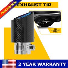 Pair Stainless Steel Exhaust Tip Duo Layer Angle 25 2.5 Inlet 4 Outlet 5 New