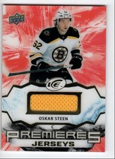 2021-22 Upper Deck Ice Premieres Jersey Oskar Steen Boston Bruins #IPA-OS