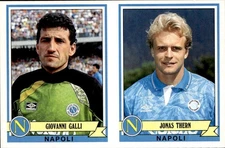 1992-93 Panini Footballers Figure # 236 - 228 Napoli Galli Thern