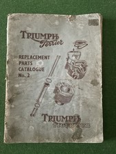 Triumph Tiger Cub And Terrier Replacement Parts Catalogue No 2 1954