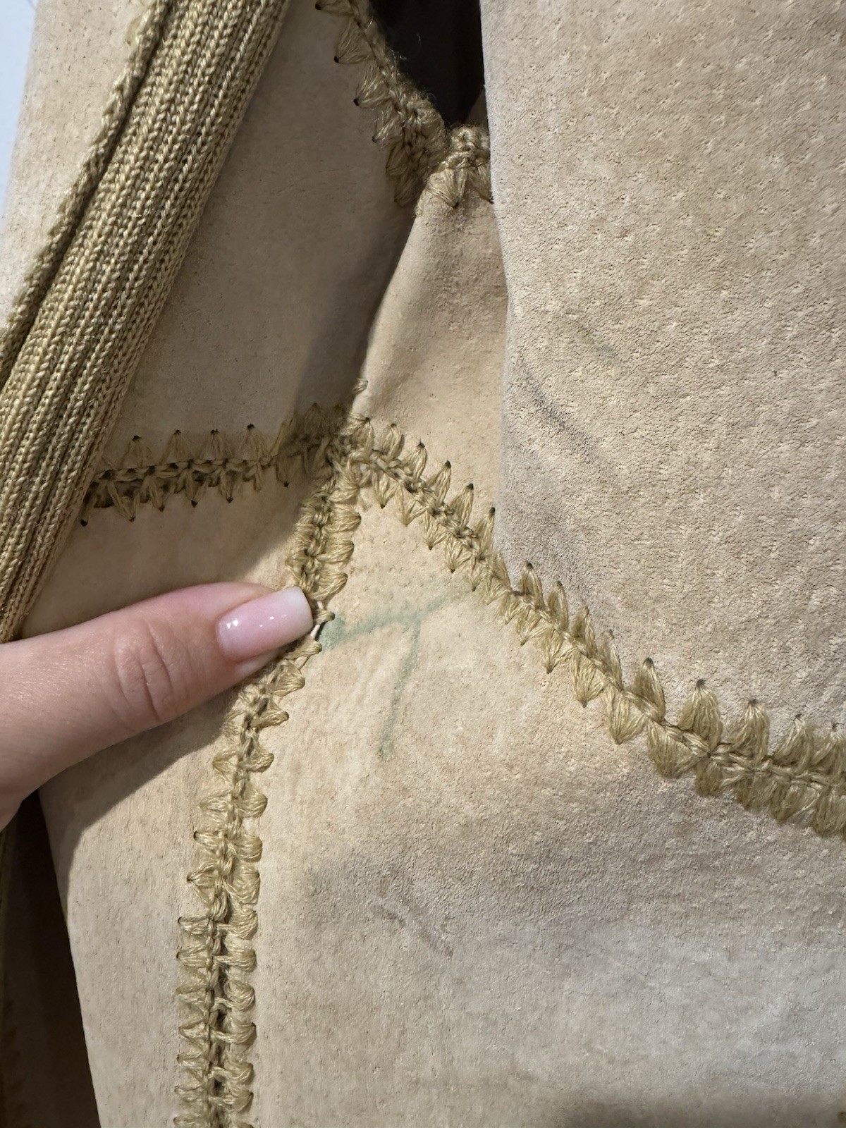 Vintage Suede Essentials Patchwork Suede Coat - image 9