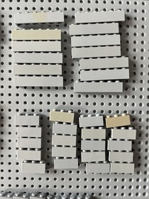 Lego Light Bluish Gray Brick 1x12 1x10 1x6 1x4 1x3 1x2 1x1 Sun Patina&rsquo;d 200pcs