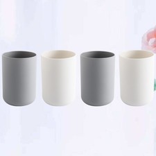 4 PCS Bathroom Unbreakable Toothbrush Cup Home Holder Travel Mug