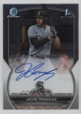 2023 Bowman Draft Chrome Prospect Auto Jacob Gonzalez #CDA-JGO Auto o6p