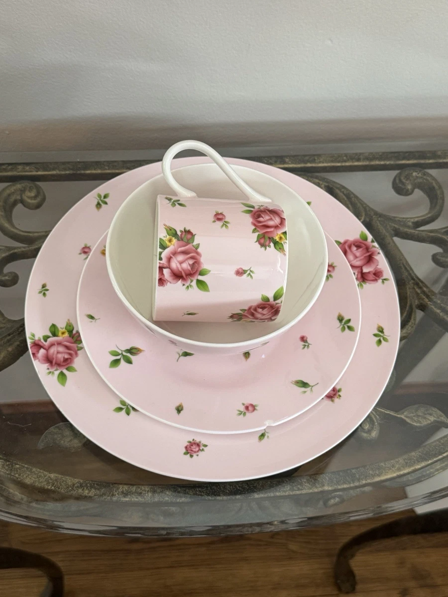 Pink Floral Bone China Dinner Service Sets for sale | eBay