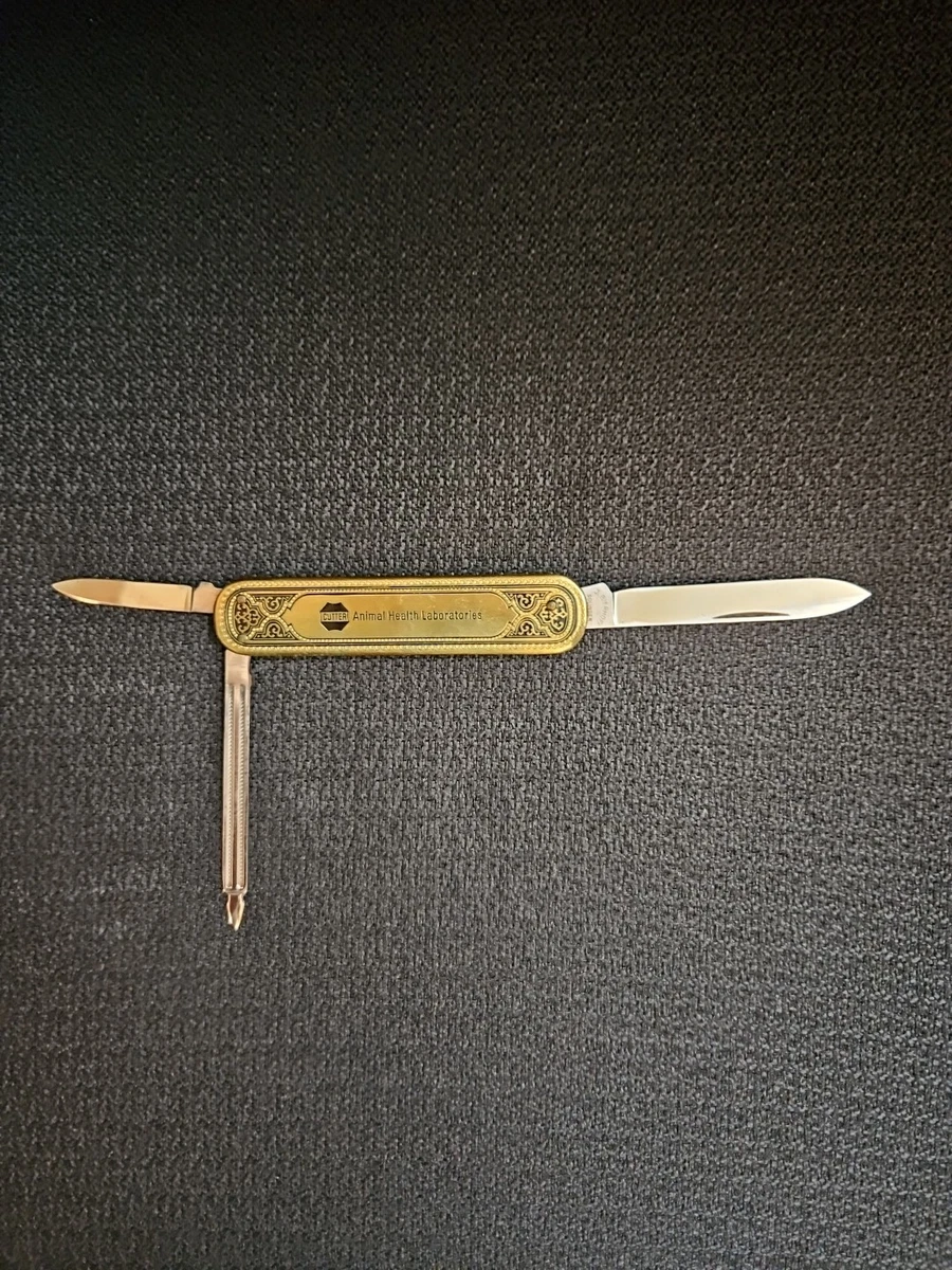 ANCIEN CISEAU COUPE cigare, en métal doré, Solingen, vintage EUR 59,99