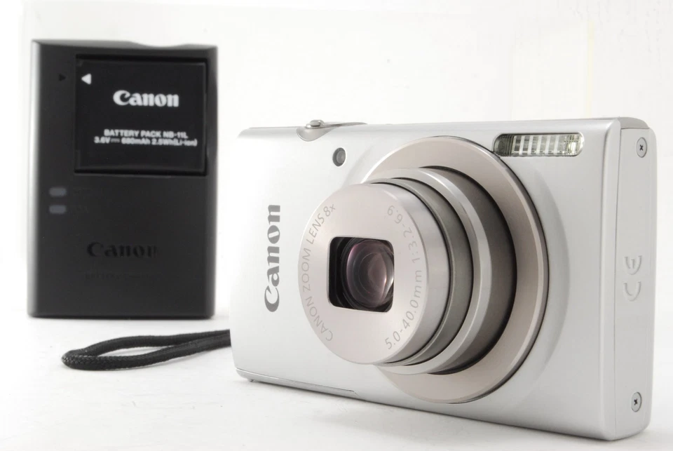 【MINT】Canon IXY 180 PowerShot Silver 20MP Digital Compact Camera - Image 2 of 4