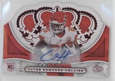 2020 Chronicles Crown Royale Pink Rookie 2/25 Clyde Edwards-Helaire Auto 02sw