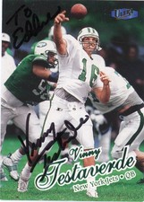 Vinny Testaverde – Signed Trading Card
