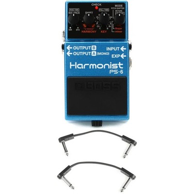 Boss PS-6 Harmonist Pedal with EBS Patch Cables