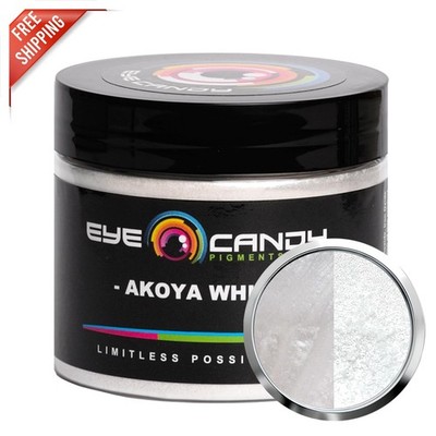 Versatile Akoya White Mica Powder 50g - Non-Toxic for DIY Crafts and Resin Art