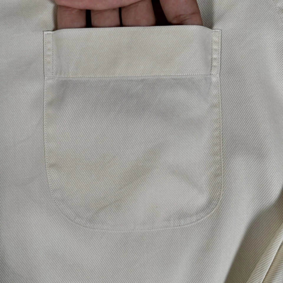 Hugo Boss Dress Shirt Men Size 15.5 32/33 Beige Long Sleeve 100% Cotton Comfort - Image 2 of 4