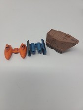 Vintage Star Wars Micro Machines Lot Sandcrawler Cloud Car TIE Bomber Galoob