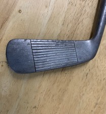 Antique Hickory Golf Putter 1912 Tom Stewart Putting Cleek L Pipe Mark