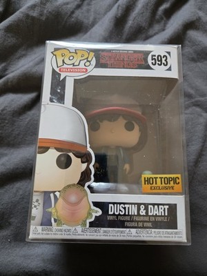 Funko Pop Stranger Things Dustin and Dart #593 with Pop Protector