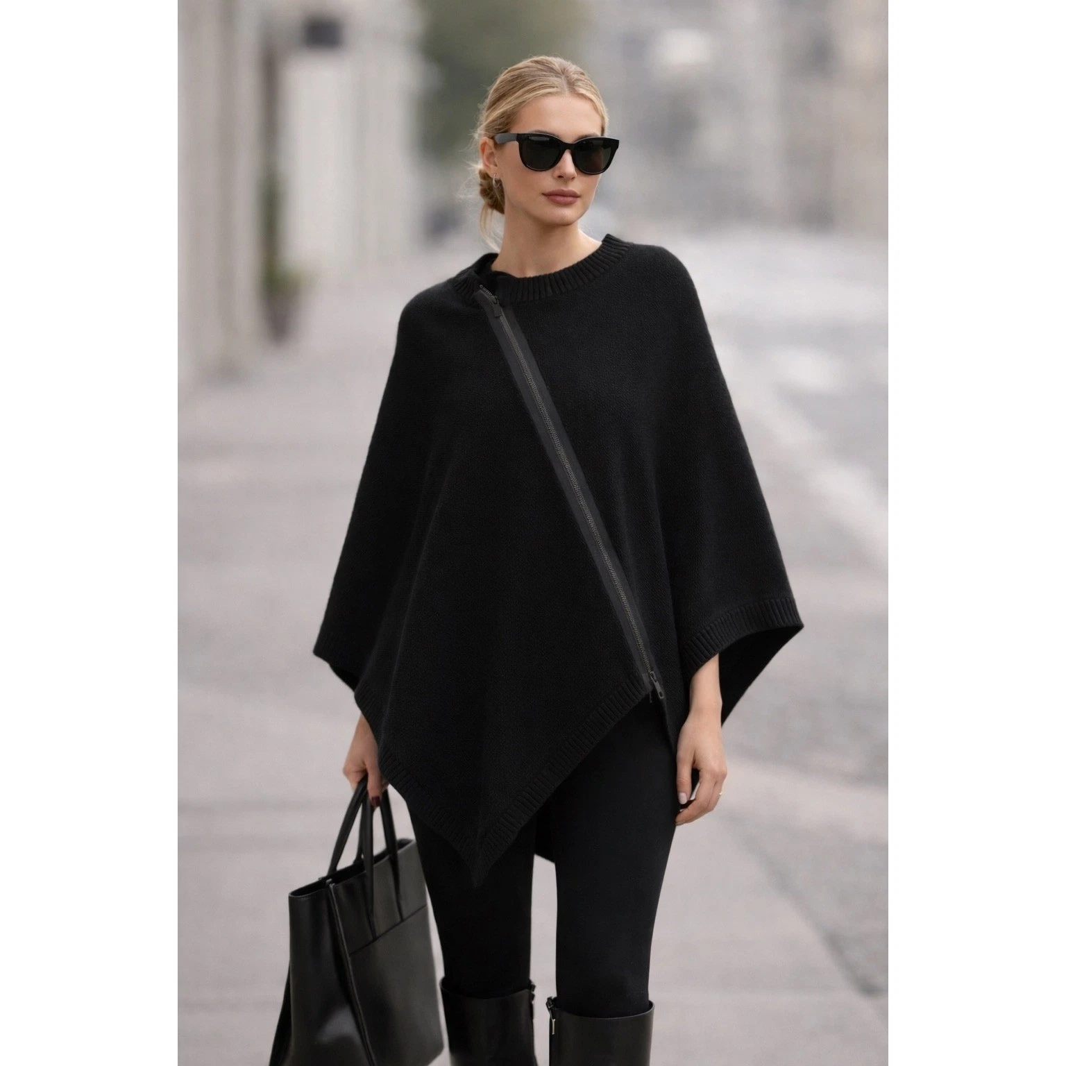 Lululemon On The Go Wool Zip Poncho Cape Minimal Luxe Black OS Cozy Chic SZ OS
Opens in a new window