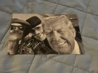 Singer HANK WILLIAMS JR Signed 4x6 DONALD TRUMP Photo COUNTRY MUSIC AUTOGRAPH 1