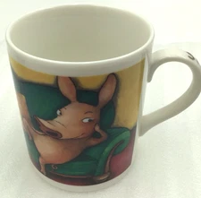 Sika The Pig Julia Vuori Coffee Mug 1998 Finnish Cartoon Character Finland