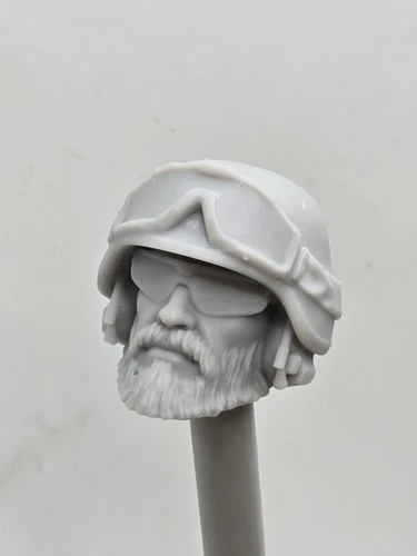 3d Printed COD Sargent HEAD 1:12 6" Classified Legends Compatible