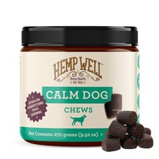 Calm Dog Soft Chews: 60 ct. Organic Hemp Infused with Melatonin - Calming Che...