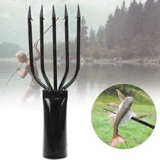 Stainless Steel Fishing Spear 5 Prongs Spearhead Fork Diving Spear Head Barbed