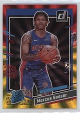 2023 Panini Donruss Rated Rookie Holo Red & Gold Laser Marcus Sasser #222 12po